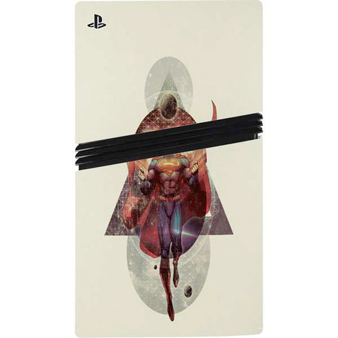 DC Comics Superman Galaxy Flying PS5 Pro Disk Bundle Skin