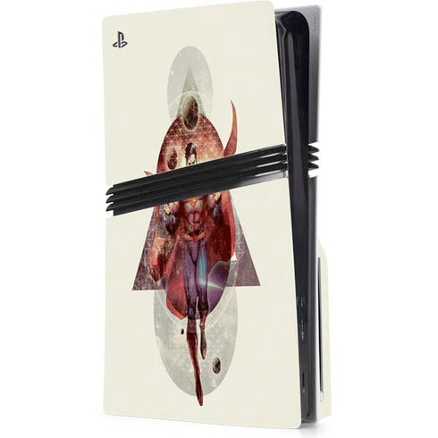 DC Comics Superman Galaxy Flying PS5 Pro Disk Console Skin