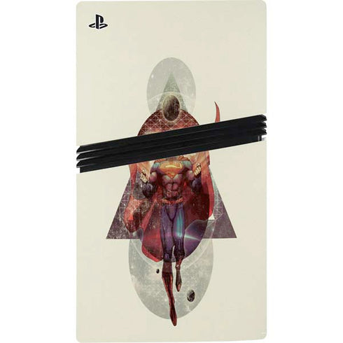 DC Comics Superman Galaxy Flying PS5 Pro Disk Console Skin