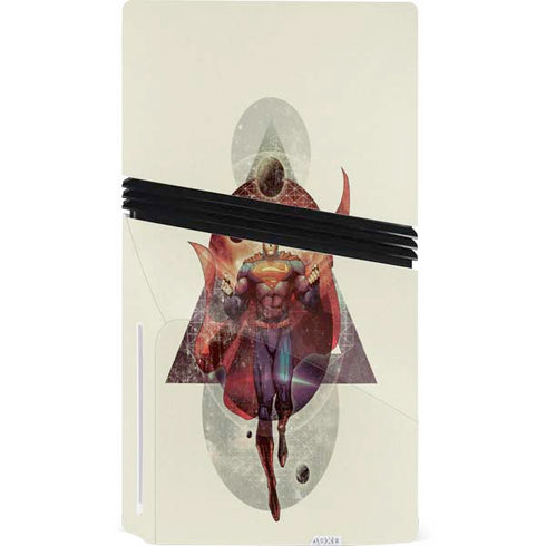 DC Comics Superman Galaxy Flying PS5 Pro Disk Console Skin