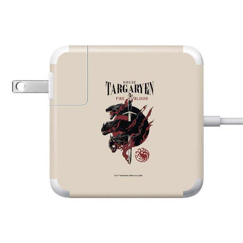 Game of Thrones: Fire & Blood 85W Power Adapter (15 and 17 inch MacBook Pro Charger) Skin