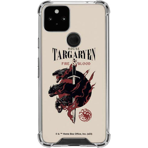 Game of Thrones: Fire & Blood Google Pixel 5 Clear Case