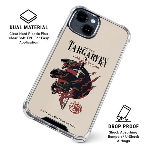 Game of Thrones: Fire & Blood iPhone 15 Plus Clear Case