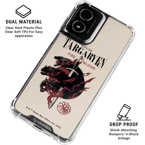 Game of Thrones: Fire & Blood Moto G Power 5G (2024) Clear Case