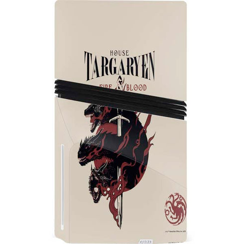 Game of Thrones: Fire & Blood PS5 Pro Disk Console Skin
