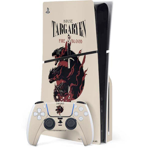 Game of Thrones: Fire & Blood PS5 Slim Disk Bundle Skin
