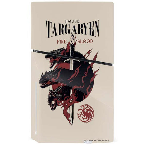 Game of Thrones: Fire & Blood PS5 Slim Disk Console Skin