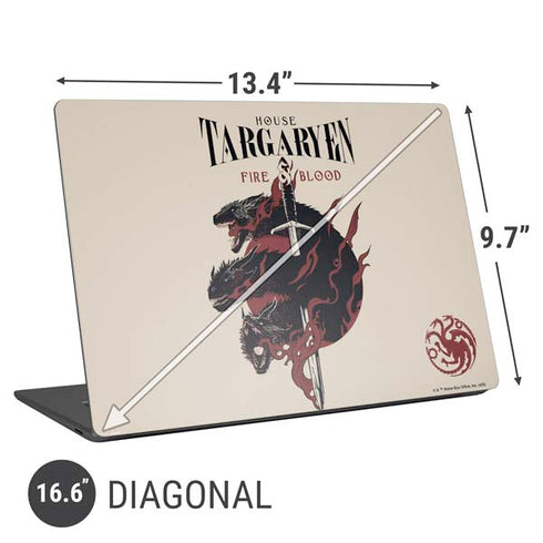 Game of Thrones: Fire & Blood Universal Laptop 16.6in (13.4 x 9.7in) Skin
