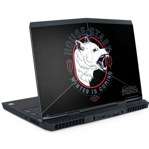Game of Thrones: House Stark Direwolf Dell Alienware Skin