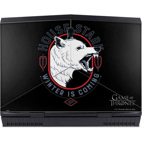 Game of Thrones: House Stark Direwolf Dell Alienware Skin