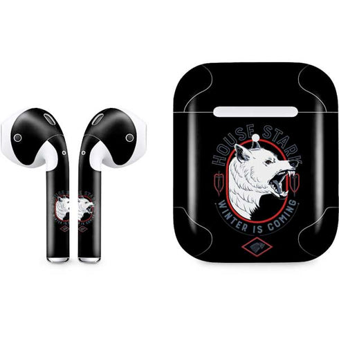 Game of Thrones: House Stark Direwolf Apple AirPods 2 Skin