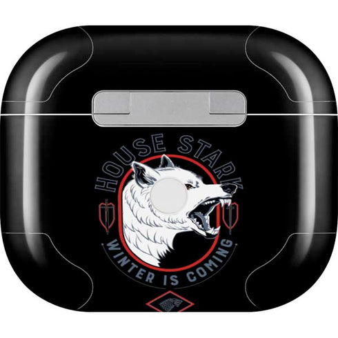 Game of Thrones: House Stark Direwolf Apple AirPods (3rd Gen 2021) Skin