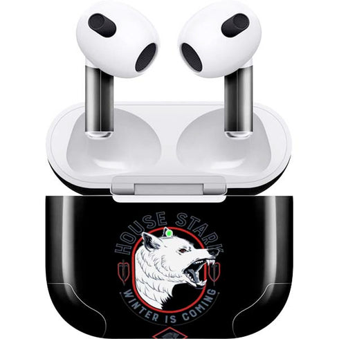 Game of Thrones: House Stark Direwolf Apple AirPods (3rd Gen 2021) Skin