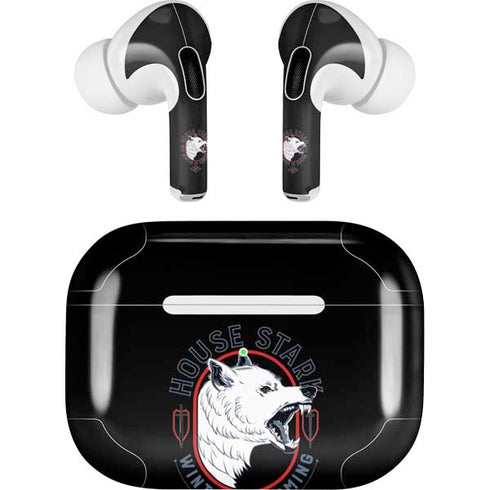 Game of Thrones: House Stark Direwolf Apple AirPods Pro Skin