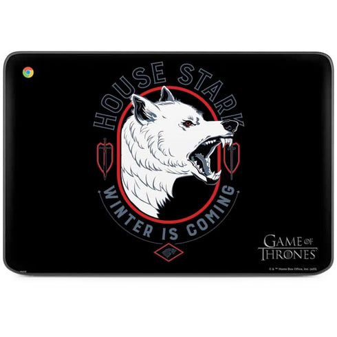Game of Thrones: House Stark Direwolf HP Chromebook Skin