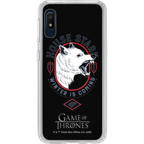Game of Thrones: House Stark Direwolf Galaxy A10e Clear Case