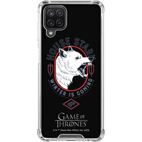 Game of Thrones: House Stark Direwolf Galaxy A12 Clear Case
