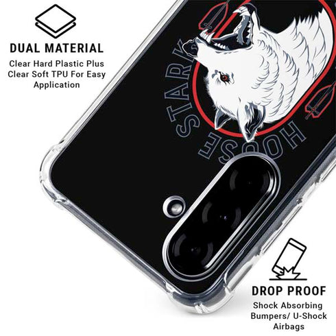 Game of Thrones: House Stark Direwolf Galaxy A36 5G Clear Case