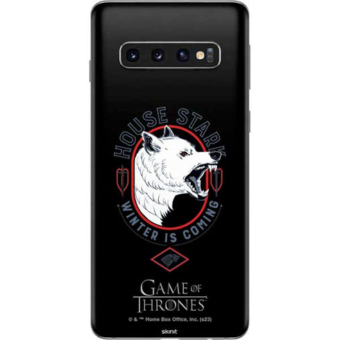 Game of Thrones: House Stark Direwolf Galaxy S10 Skin