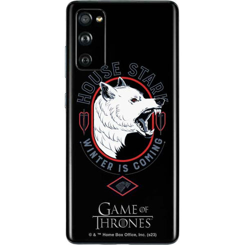 Game of Thrones: House Stark Direwolf Galaxy S20 Fan Edition Skin