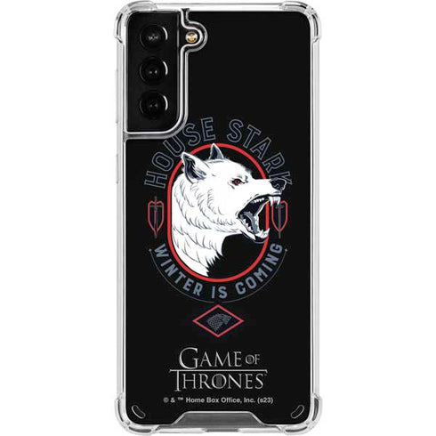 Game of Thrones: House Stark Direwolf Galaxy S21 Plus 5G Clear Case
