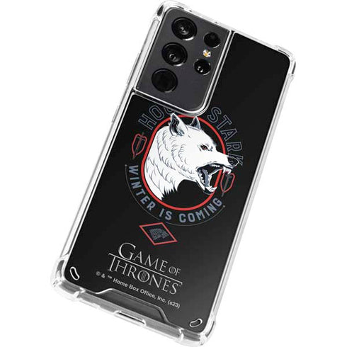 Game of Thrones: House Stark Direwolf Galaxy S21 Ultra 5G Clear Case