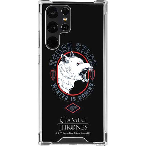 Game of Thrones: House Stark Direwolf Galaxy S22 Ultra Clear Case