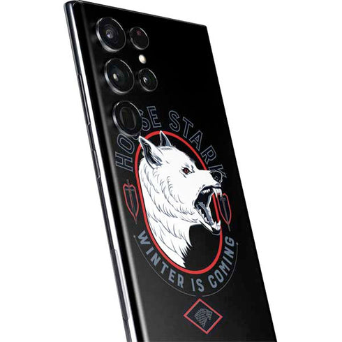 Game of Thrones: House Stark Direwolf Galaxy S22 Ultra Skin
