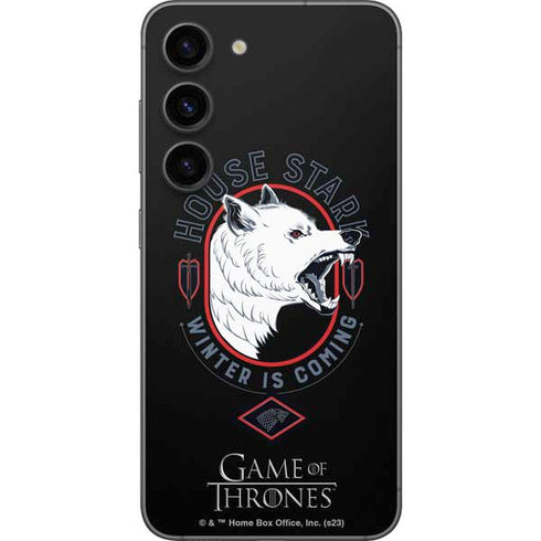 Game of Thrones: House Stark Direwolf Galaxy S23 Skin
