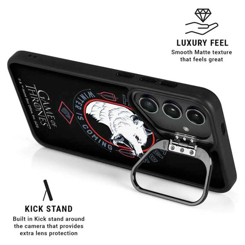 Game of Thrones: House Stark Direwolf Galaxy S24 FE Kickstand Case