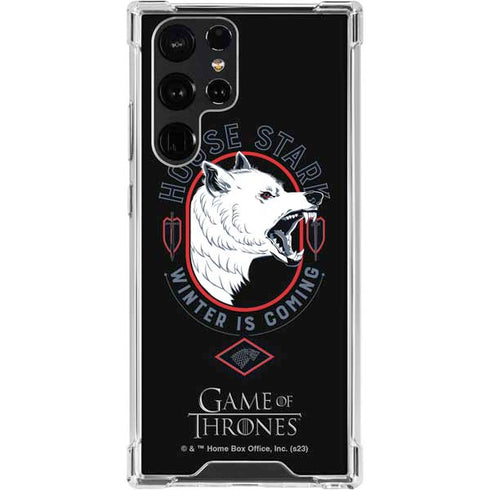Game of Thrones: House Stark Direwolf Galaxy S24 Ultra Clear Case