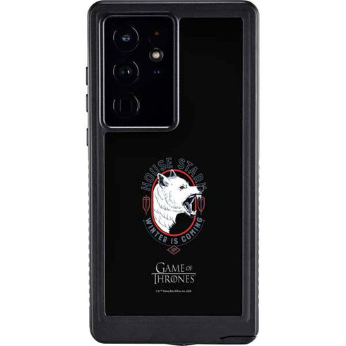 Game of Thrones: House Stark Direwolf Galaxy S24 Ultra Waterproof Case