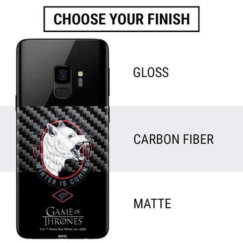 Game of Thrones: House Stark Direwolf Galaxy S9 Skin