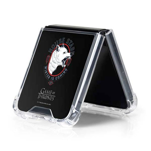 Game of Thrones: House Stark Direwolf Galaxy Z Flip5 5G Clear Case