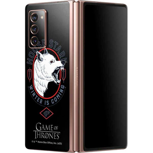 Game of Thrones: House Stark Direwolf Galaxy Z Fold2 5G Skin