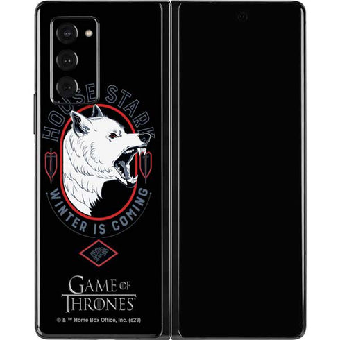 Game of Thrones: House Stark Direwolf Galaxy Z Fold2 5G Skin