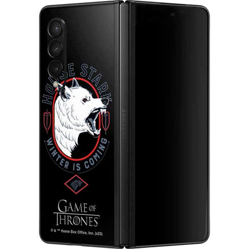 Game of Thrones: House Stark Direwolf Galaxy Z Fold3 5G Skin