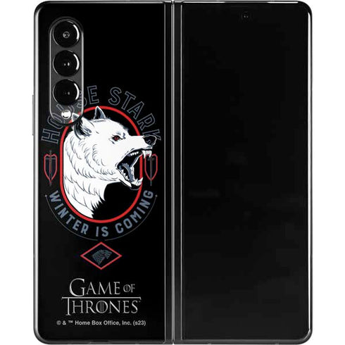 Game of Thrones: House Stark Direwolf Galaxy Z Fold3 5G Skin