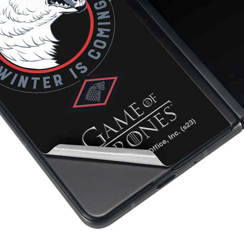 Game of Thrones: House Stark Direwolf Galaxy Z Fold3 5G Skin
