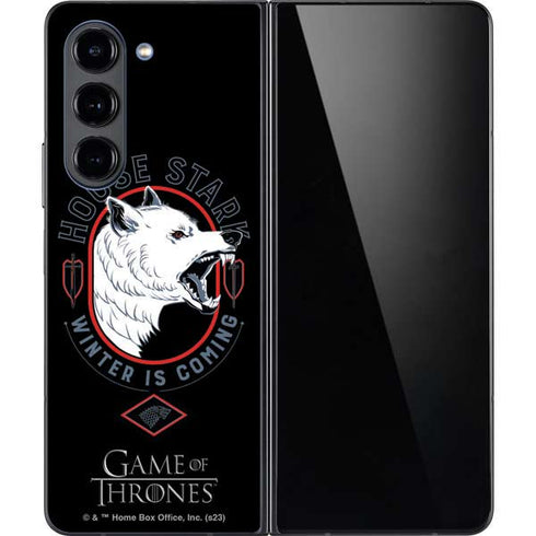 Game of Thrones: House Stark Direwolf Galaxy Z Fold5 5G Skin