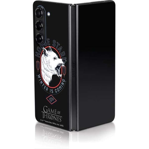 Game of Thrones: House Stark Direwolf Galaxy Z Fold5 5G Skin