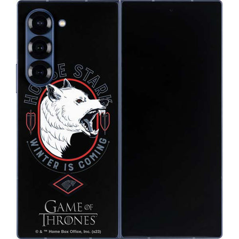 Game of Thrones: House Stark Direwolf Galaxy Z Fold6 Skin