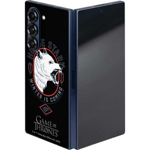 Game of Thrones: House Stark Direwolf Galaxy Z Fold6 Skin