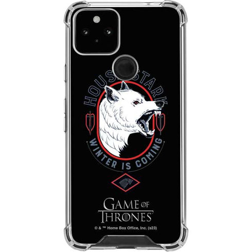 Game of Thrones: House Stark Direwolf Google Pixel 5 Clear Case