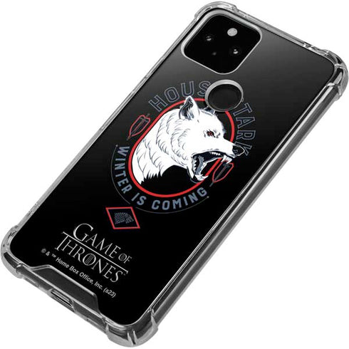 Game of Thrones: House Stark Direwolf Google Pixel 5 Clear Case