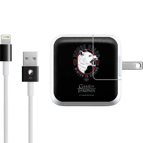 Game of Thrones: House Stark Direwolf iPad Charger (10W USB) Skin