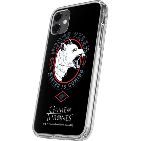 Game of Thrones: House Stark Direwolf iPhone 11 Clear Case