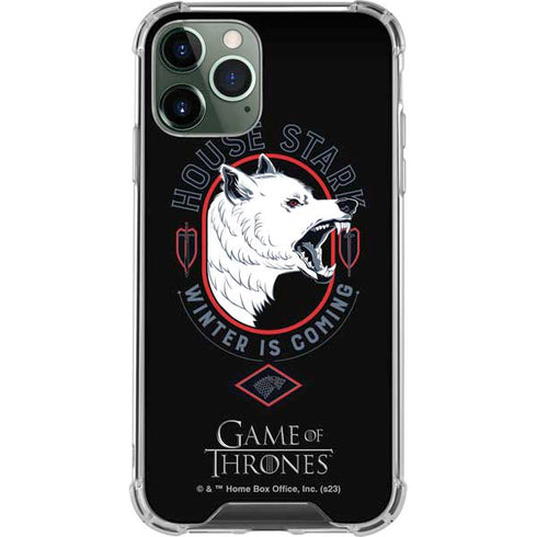 Game of Thrones: House Stark Direwolf iPhone 11 Pro Max Clear Case