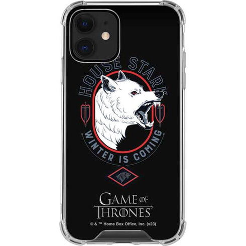 Game of Thrones: House Stark Direwolf iPhone 12 Clear Case