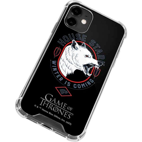 Game of Thrones: House Stark Direwolf iPhone 12 Clear Case